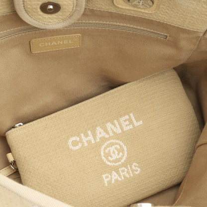Chanel Deauville Caviar Black Tote Bag