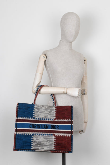 Christian Dior Book Tote Medium Tricolor