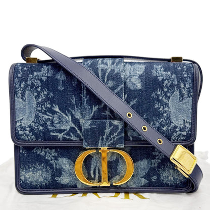 Dior Montaigne Blue Shoulder Bag