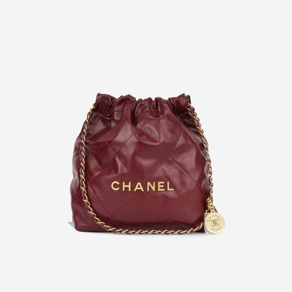 Chanel Luxury Calfskin Gold Tote Bag Style 5