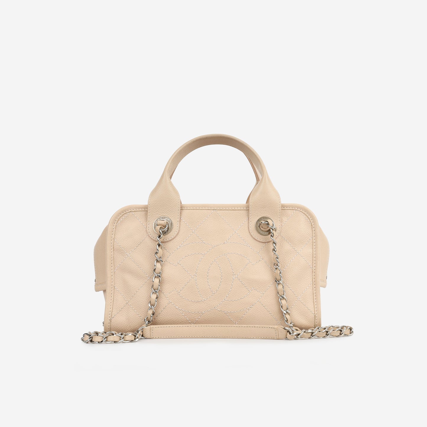 Chanel Deauville Lambskin Black Tote Bag