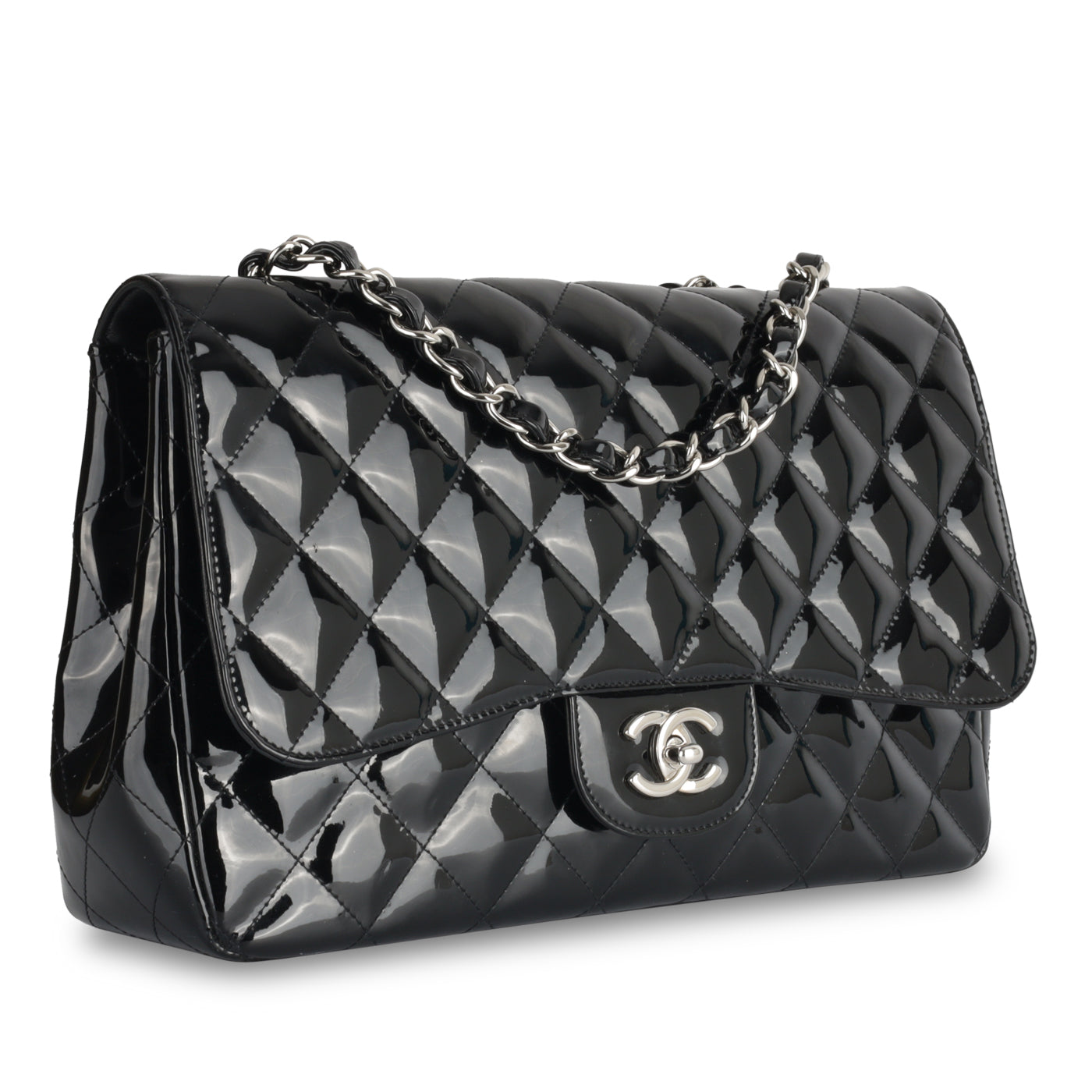 Chanel Classic Flap Bag - Jumbo Patent