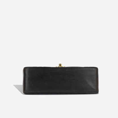 Chanel Classic Flap Lambskin Black Shoulder Bag Style 288