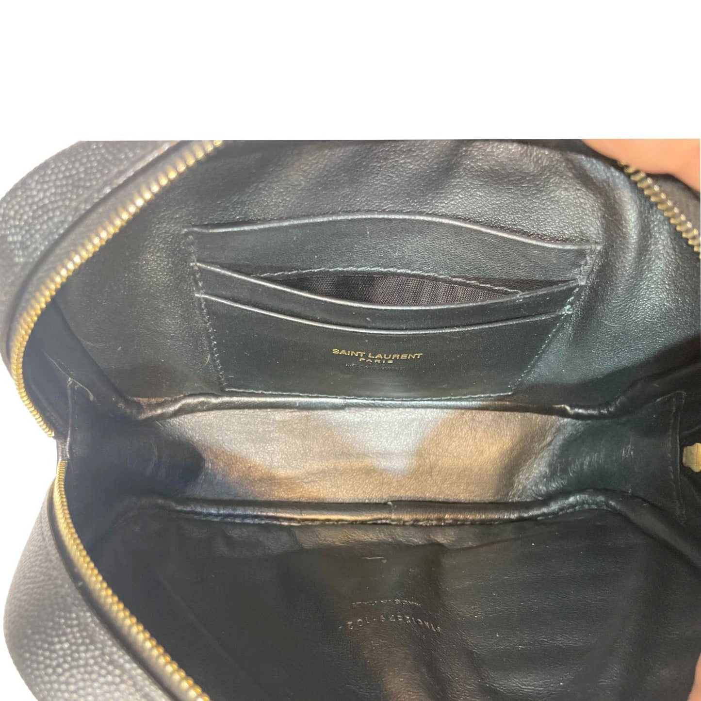 Saint Laurent Lou Leather Black Crossbody Style 37