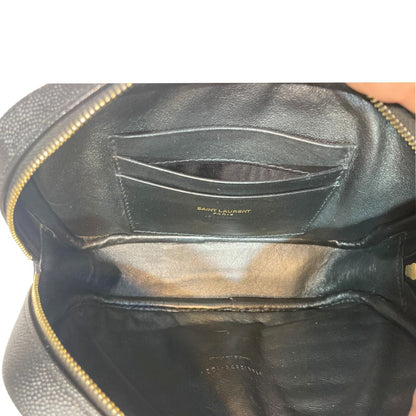 Saint Laurent Lou Leather Black Crossbody Style 37