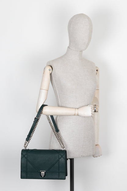 Christian Dior Diorama Large Crossbody Bag Green