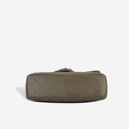 Chanel Classic Flap Caviar Silver Shoulder Bag Style 3