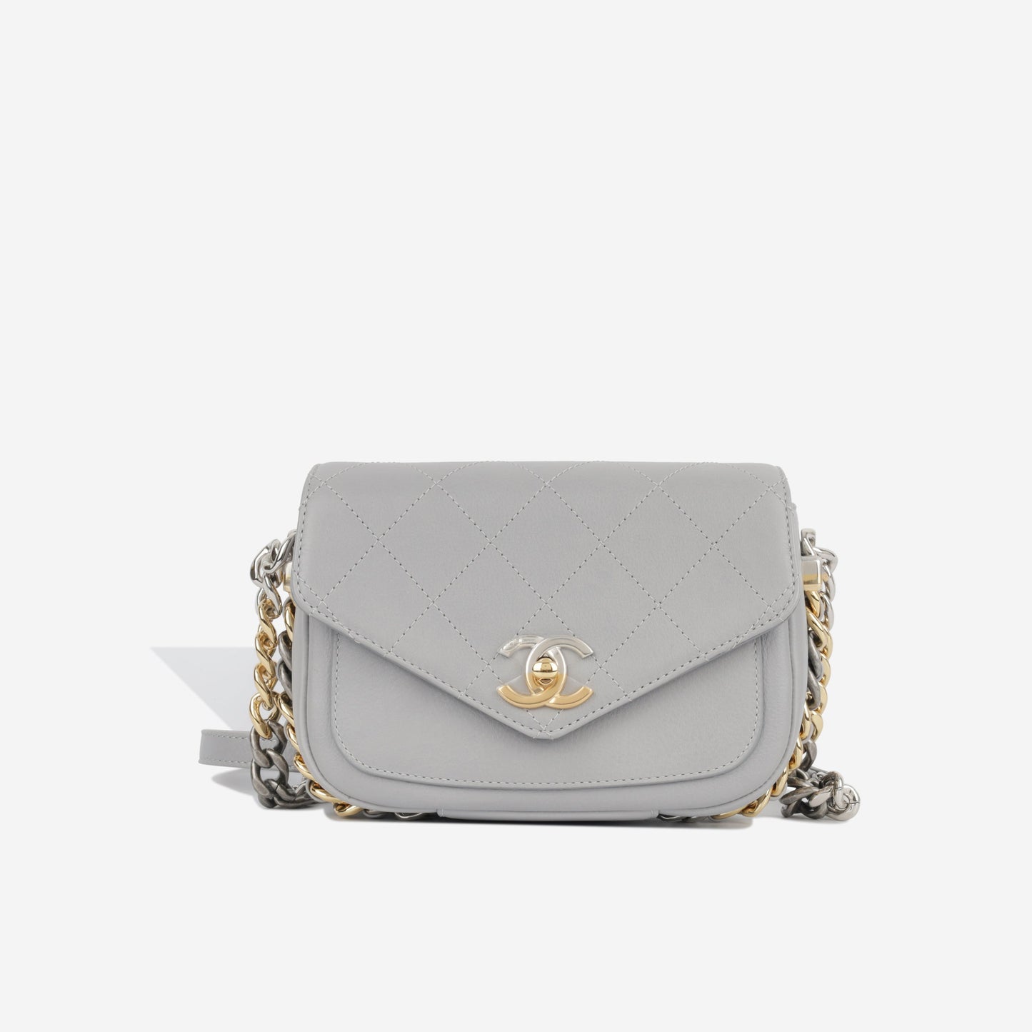 Chanel Classic Flap Calfskin Gold Shoulder Bag Style 8