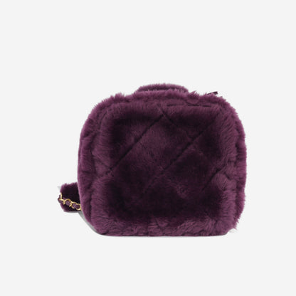 Chanel Vanity Lambskin Gold Clutch Style 3