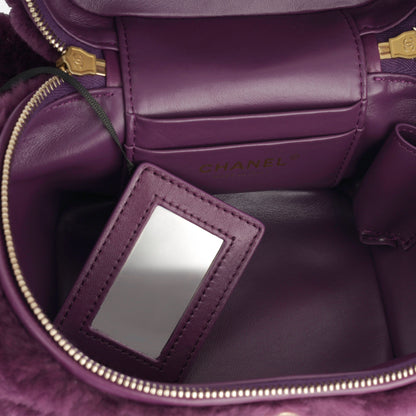 Chanel Vanity Lambskin Gold Clutch Style 3