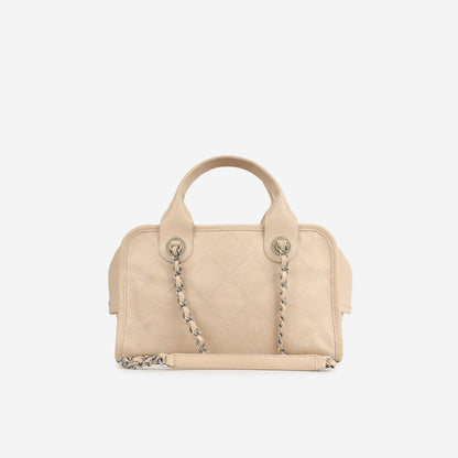 Chanel Deauville Lambskin Black Tote Bag