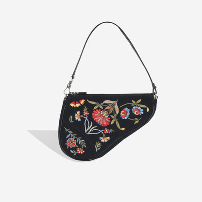 Dior Nylon Pochette Leather Shoulder Bag