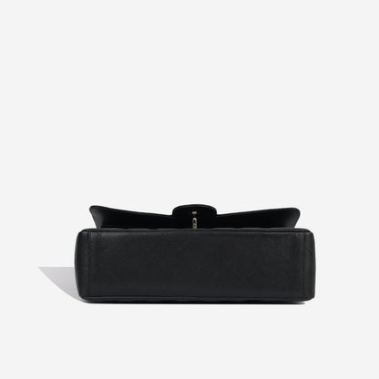 Chanel Classic Flap Caviar Black Shoulder Bag Style 143