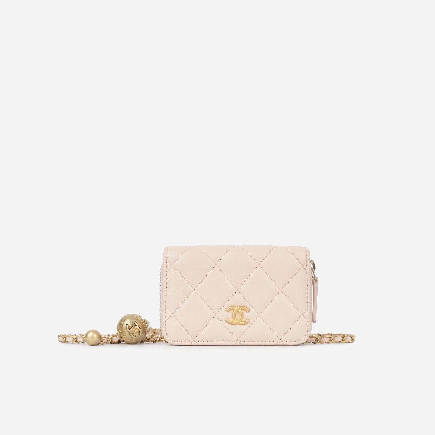 Chanel Pearl Crush Cardholder On Chain