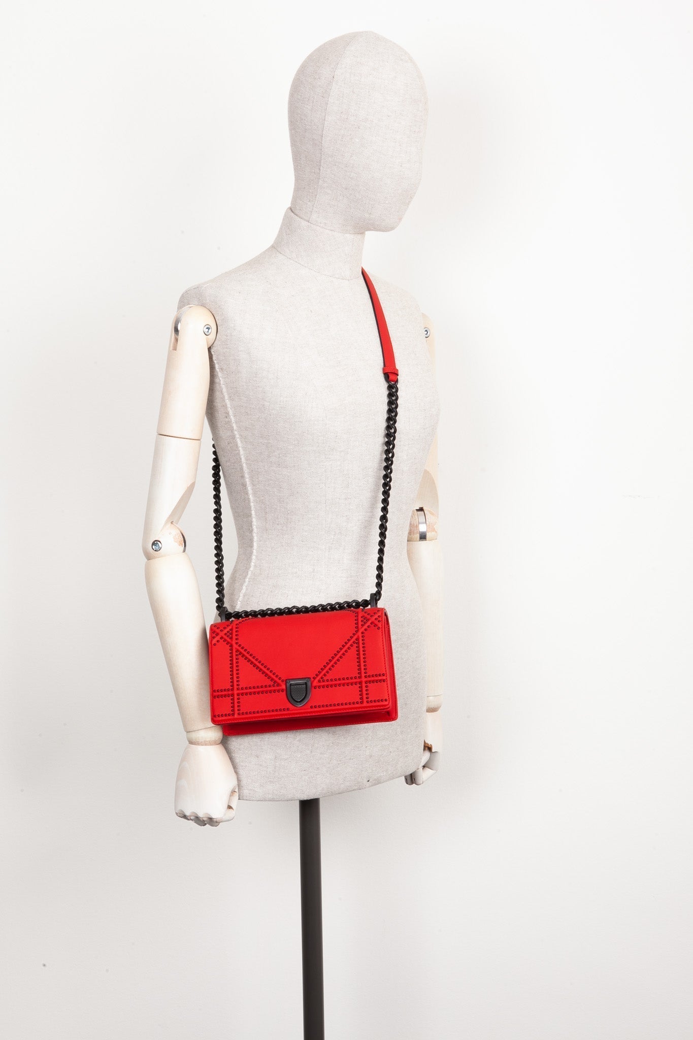 Christian Dior Diorama Handbag Matte Red