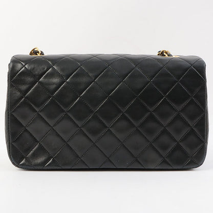 Chanel Around 1990 Made Full Flap Chain Bag 23Cm Black