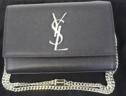Saint Laurent Kate Leather Black Crossbody Leather