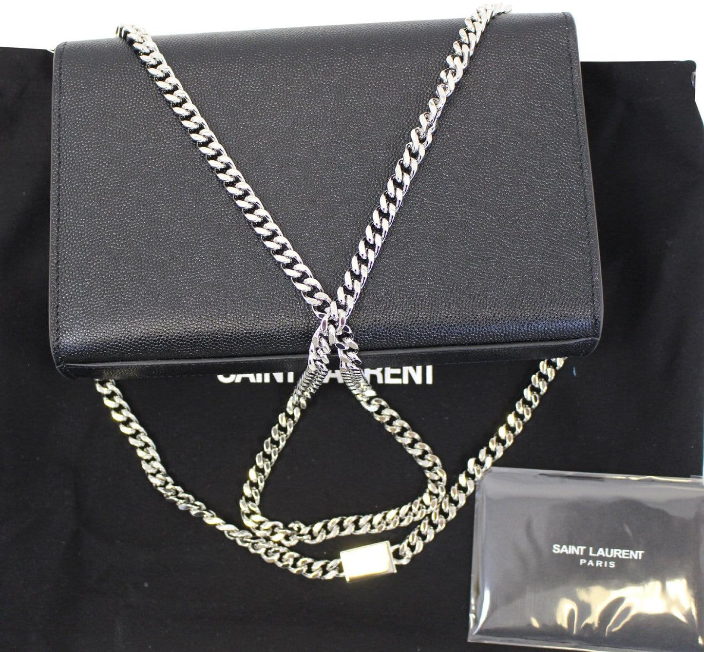 Saint Laurent Kate Leather Black Crossbody Leather