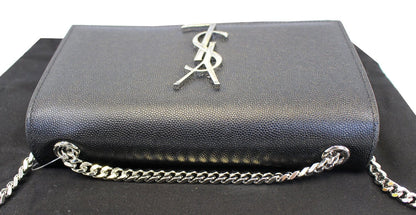 Saint Laurent Kate Leather Black Crossbody Leather