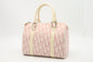 Dior Boston Bag in Pink Oblique Coated Canvas