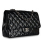 Chanel Classic Flap Patent Leather Black Shoulder Bag