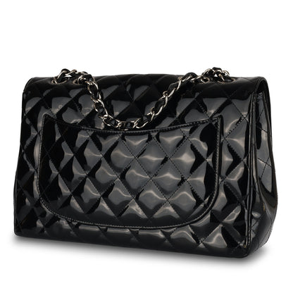 Chanel Classic Flap Patent Leather Black Shoulder Bag