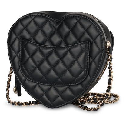 Chanel Large Heart Bag - Black