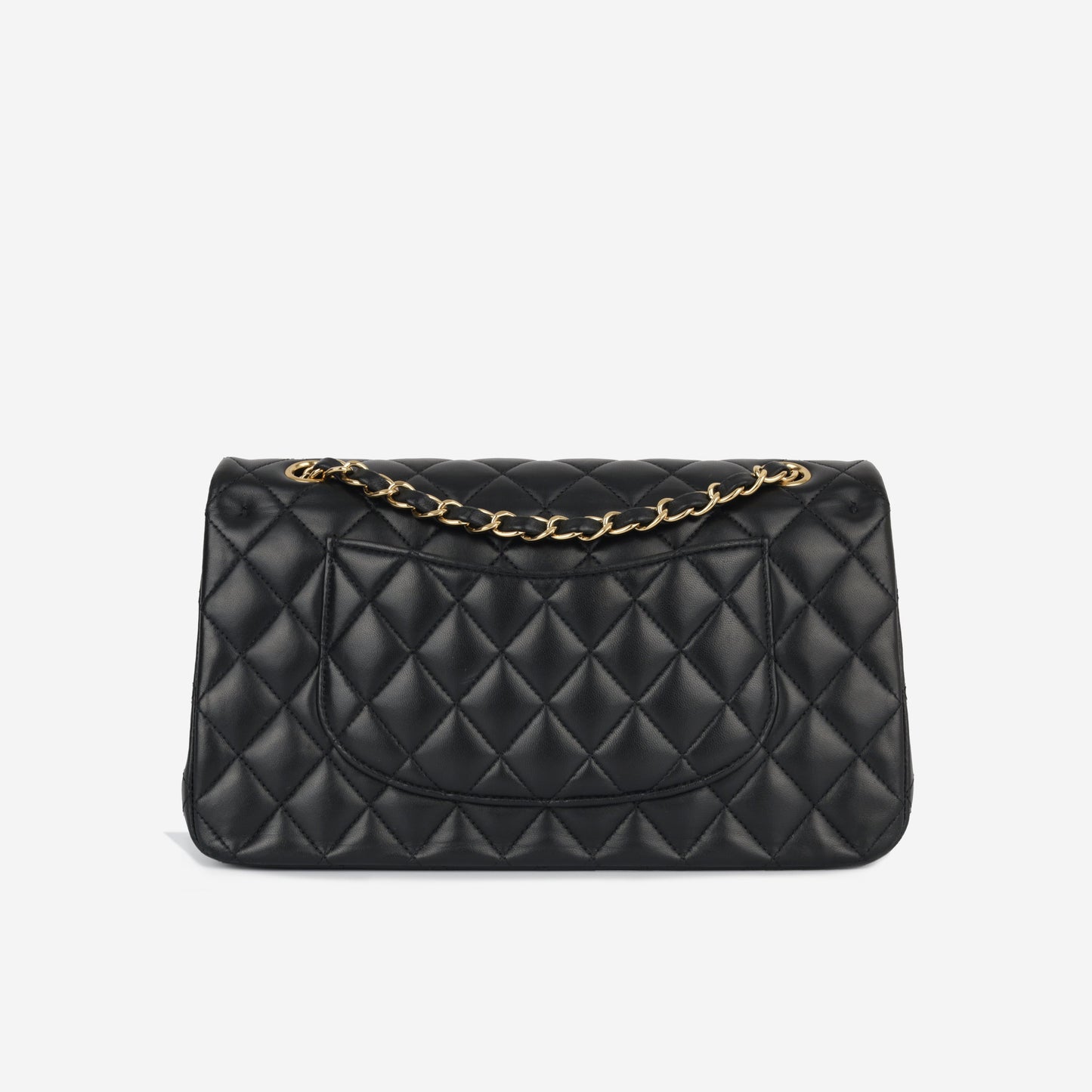 Chanel Classic Flap Lambskin Black Shoulder Bag Style 94