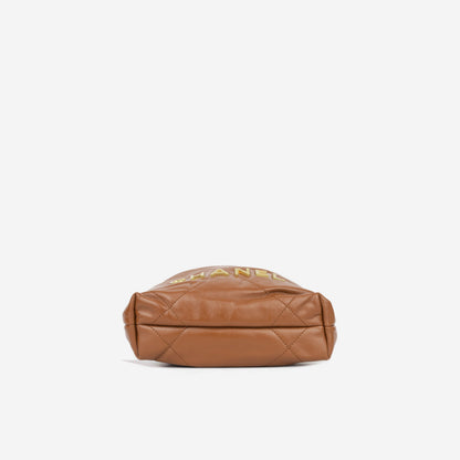 Chanel Chanel 22 Calfskin Gold Shoulder Bag