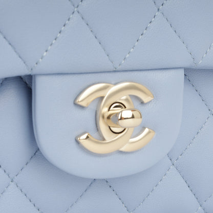 Chanel Classic Flap Lambskin Gold Shoulder Bag Style 28