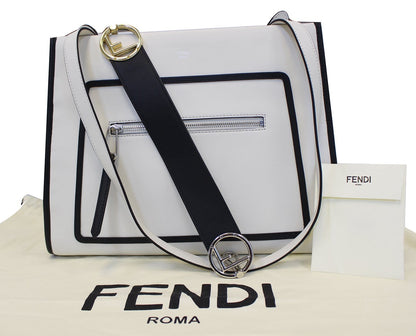 Fendi Tote Leather White Tote Bag