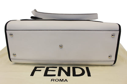 Fendi Tote Leather White Tote Bag