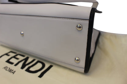 Fendi Tote Leather White Tote Bag