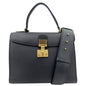 Christian Dior Dior Addict Leather Top Handle Crossbody Bag Black