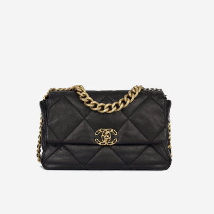 Chanel Chanel 19 Leather Black Shoulder Bag Leather