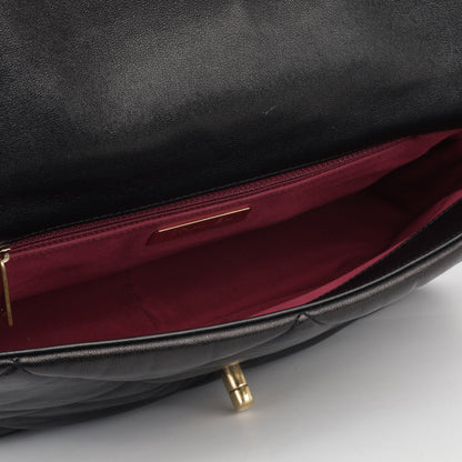 Chanel Chanel 19 Leather Black Shoulder Bag Leather
