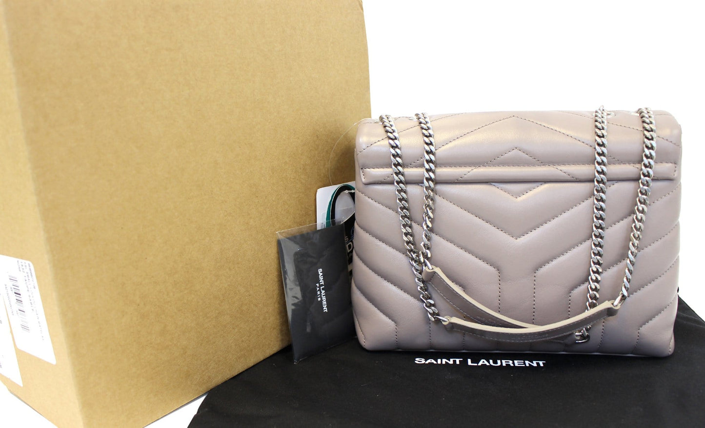 Saint Laurent Loulou Matelassé Red Shoulder Bag