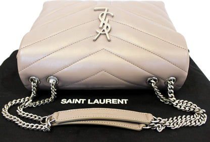 Saint Laurent Loulou Matelassé Red Shoulder Bag