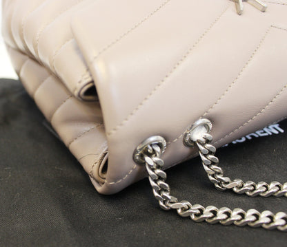 Saint Laurent Loulou Matelassé Red Shoulder Bag