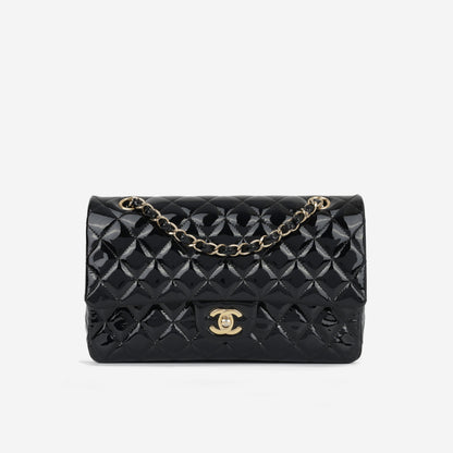 Chanel Classic Flap Lambskin Black Shoulder Bag Style 324