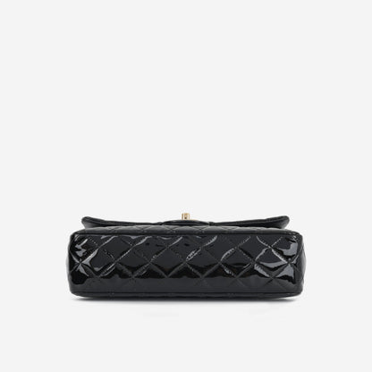 Chanel Classic Flap Lambskin Black Shoulder Bag Style 324