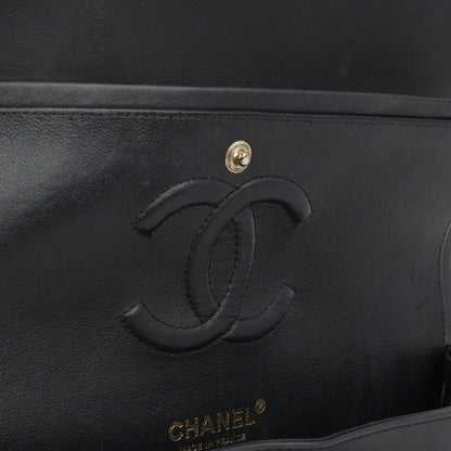 Chanel Classic Flap Lambskin Black Shoulder Bag Style 324
