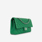 Chanel Classic Flap Lambskin Silver Shoulder Bag Style 10
