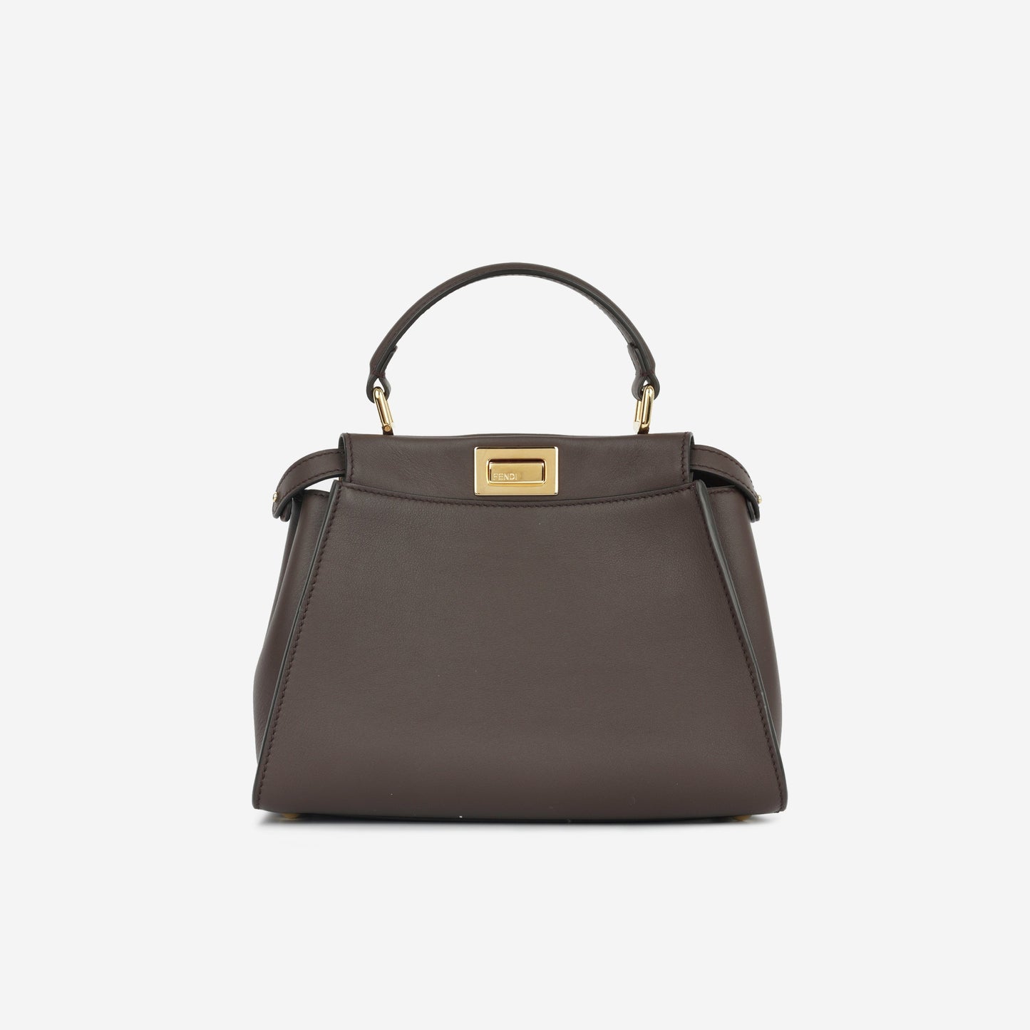 Fendi Peekaboo Leather Red Handbag Style 49