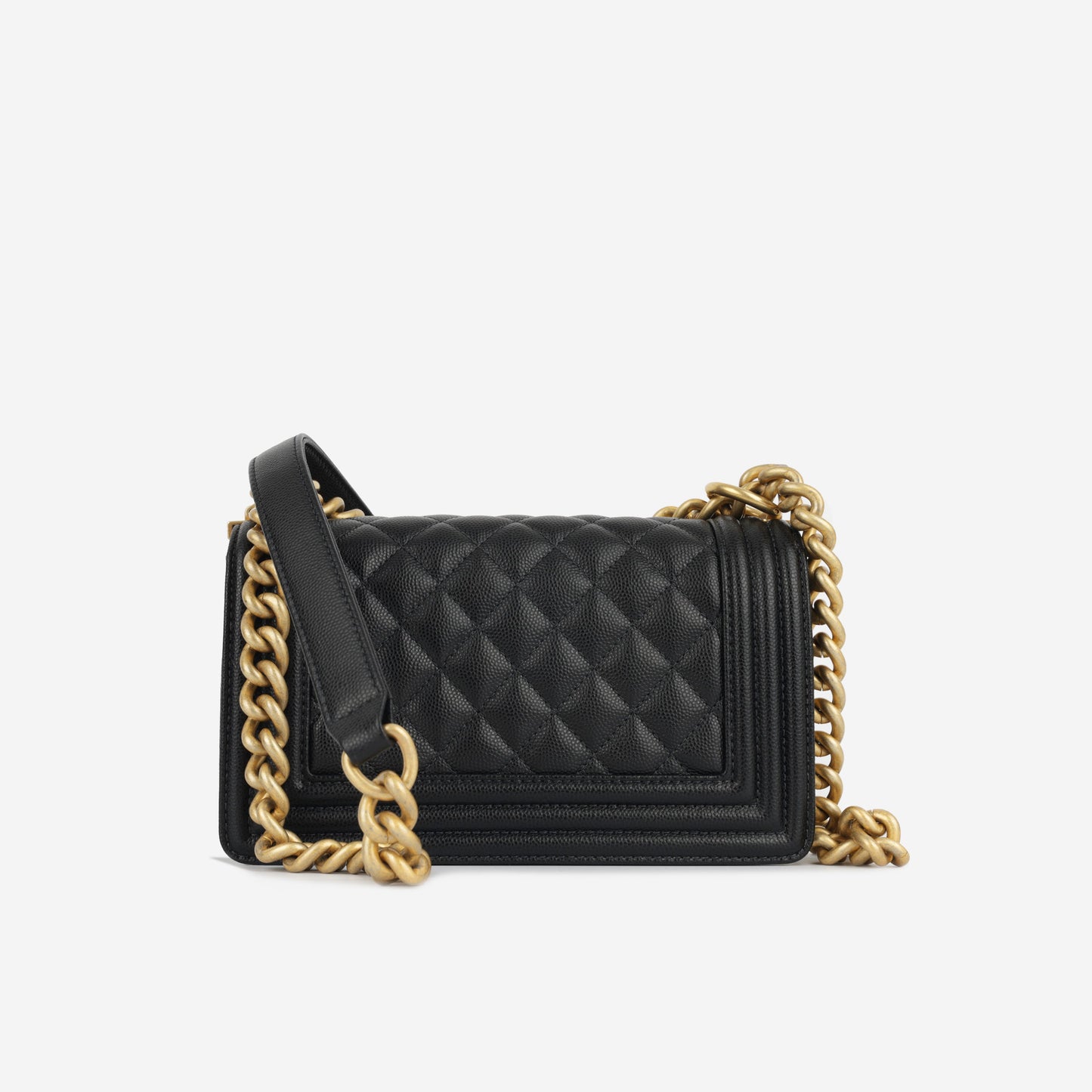 Chanel Boy Bag Lambskin Black Shoulder Bag Style 24