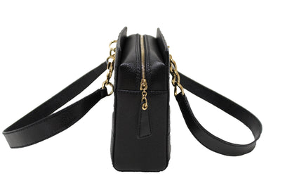 Chanel Black Square Stitch Caviar Leather Shoulder Tote Bag