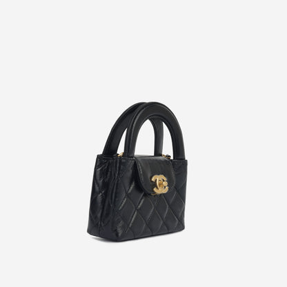 Chanel Kelly Lambskin Black Shoulder Bag Style 2