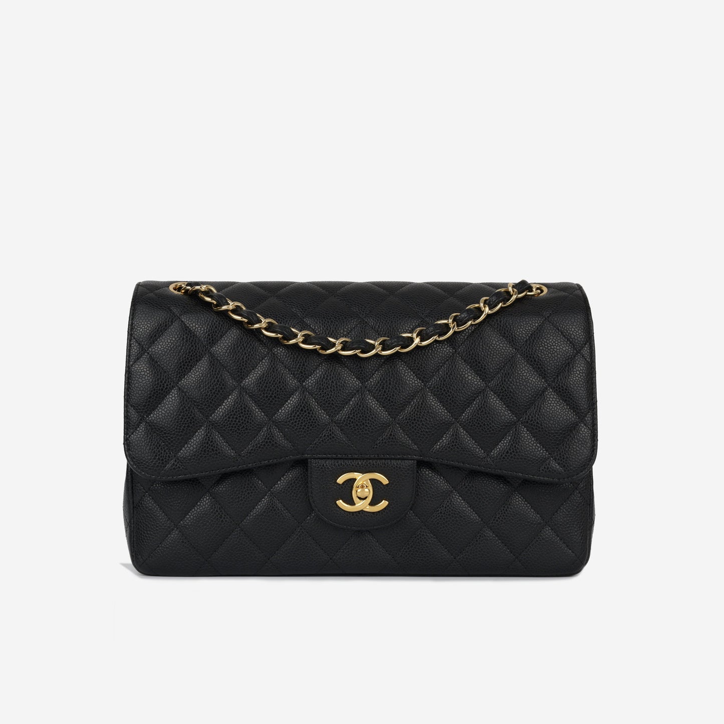 Chanel Classic Flap Lambskin Black Shoulder Bag Style 33