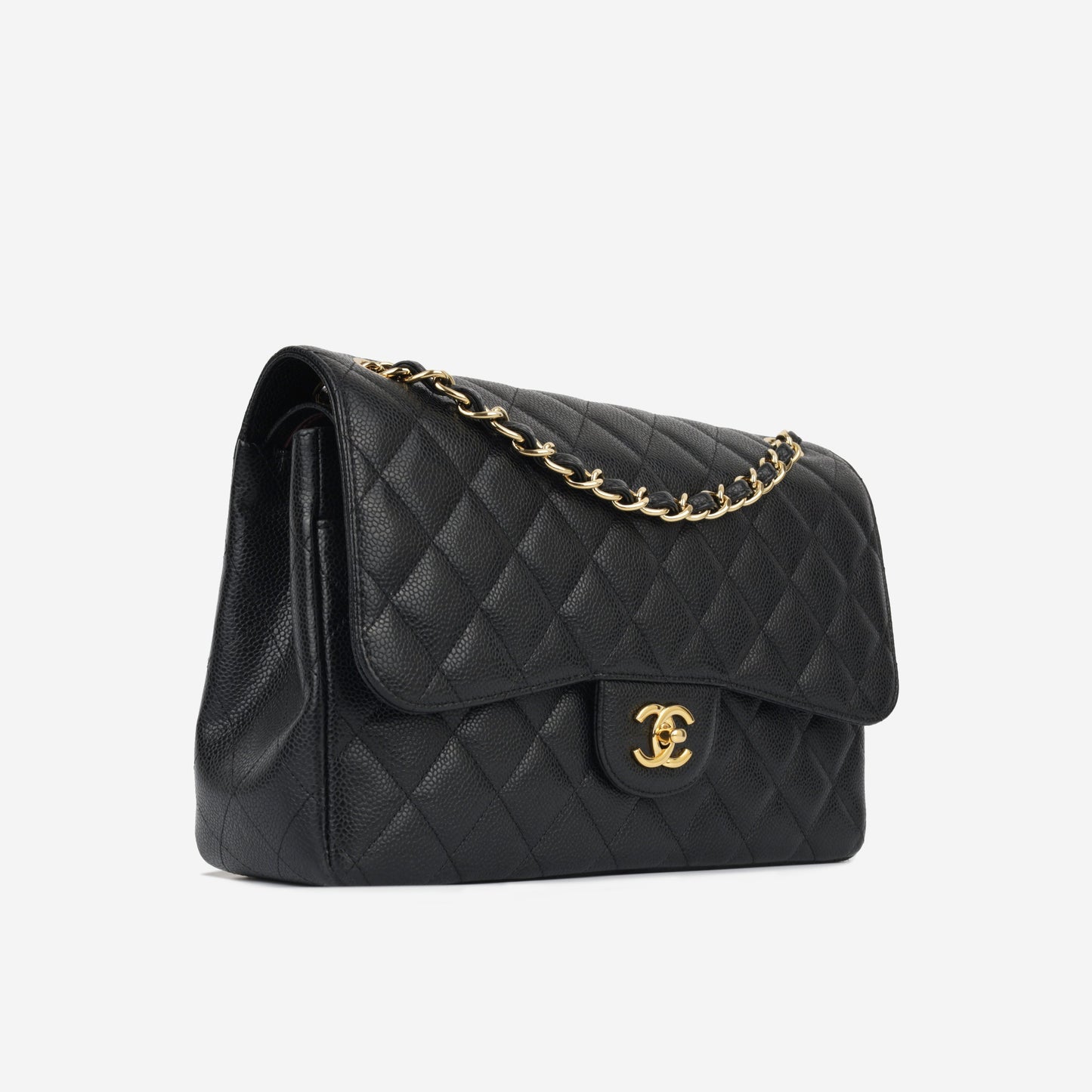 Chanel Classic Flap Lambskin Black Shoulder Bag Style 33