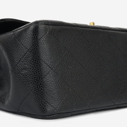 Chanel Classic Flap Lambskin Black Shoulder Bag Style 33